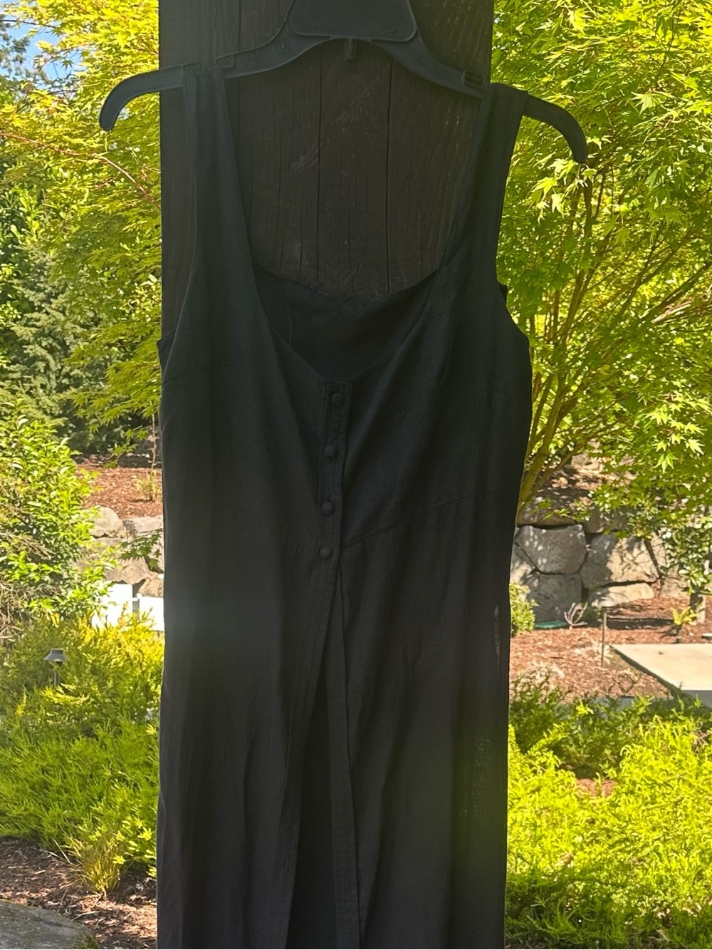 Anthropologie Black Sleeveless Longline Tunic Vest - Picture 5 of 6